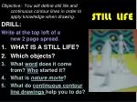 STILL LIFE - slide 1