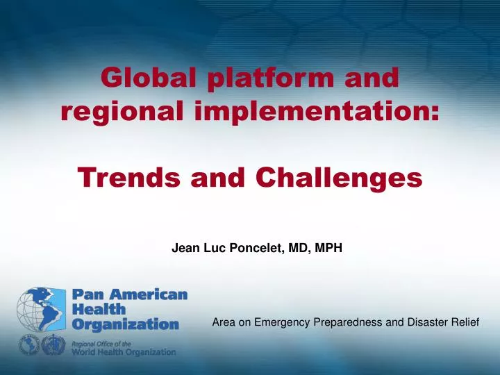 global platform and regional implementation trends and challenges
