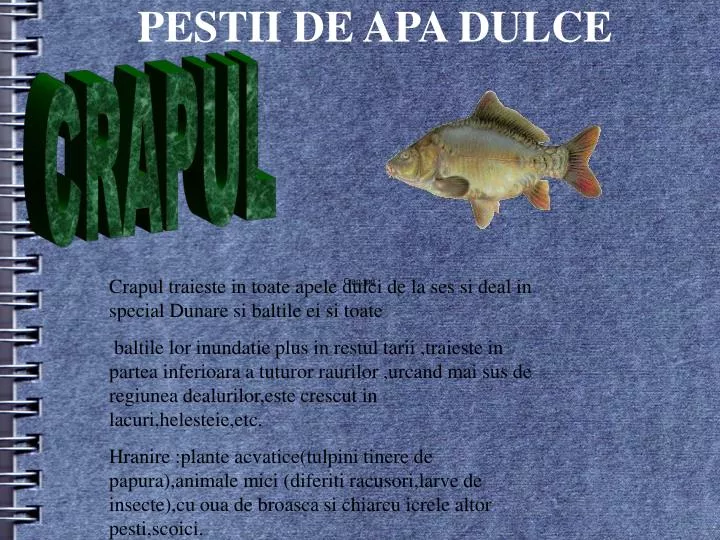 pestii de apa dulce