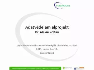 adatv delem alprojekt dr alexin zolt n