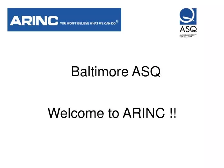 welcome to arinc