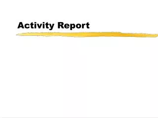 Activity Report