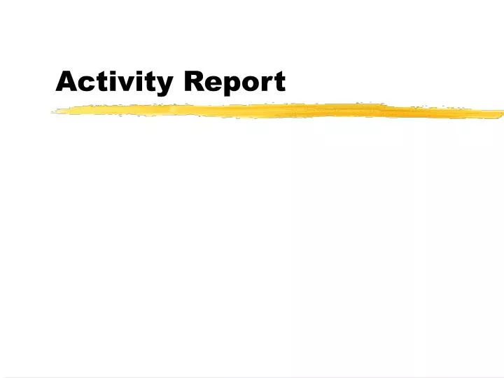activity report