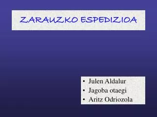 zarauzko espedizioa