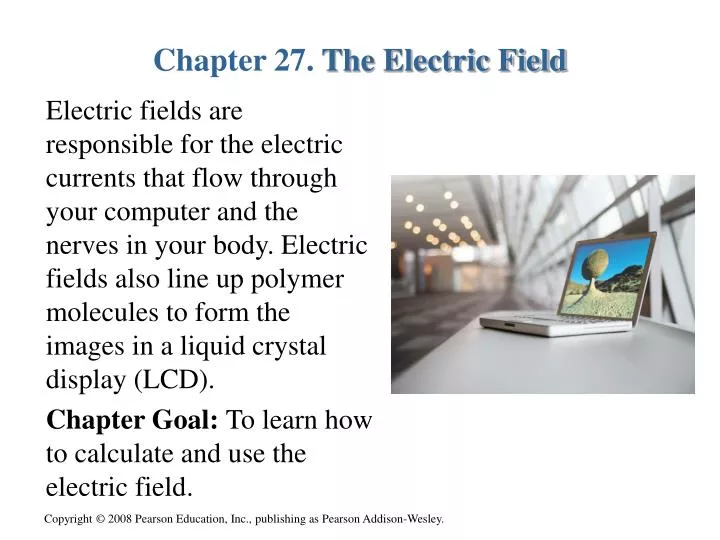 chapter 27 the electric field