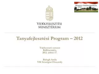 tanyafejleszt si program 2012