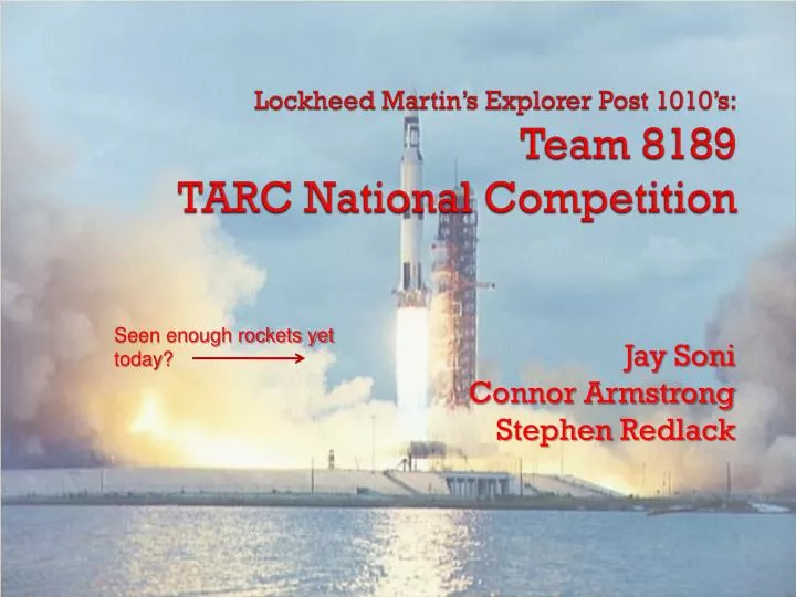 lockheed martin s explorer post 1010 s team 8189 tarc national competition