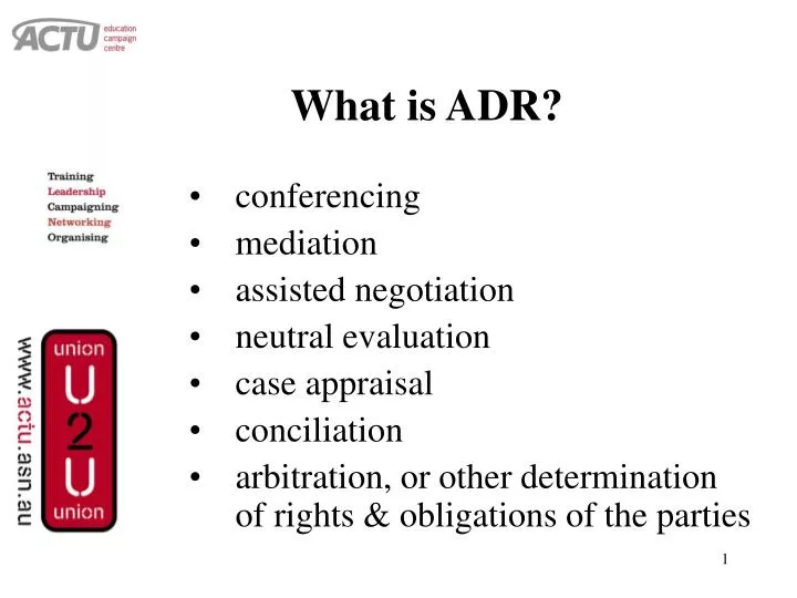 what is adr