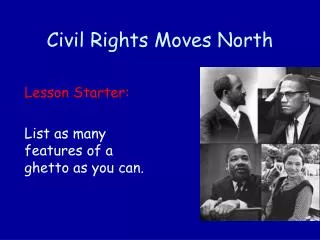 Civil Rights Moves North