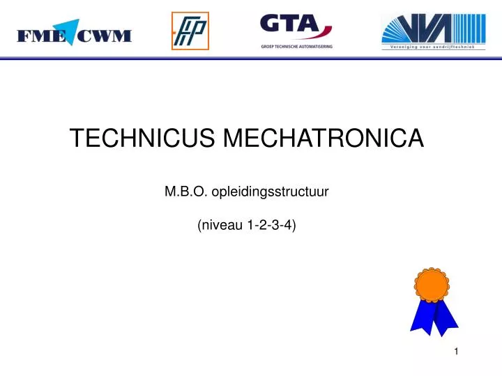 technicus mechatronica m b o opleidingsstructuur niveau 1 2 3 4