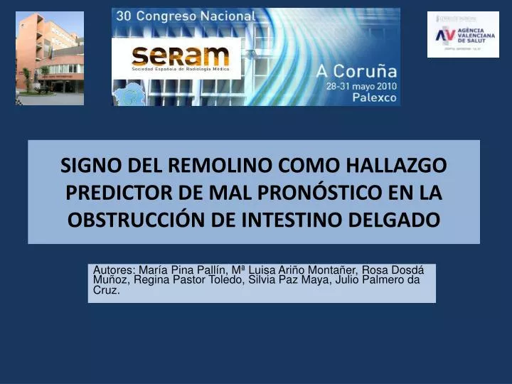 signo del remolino como hallazgo predictor de mal pron stico en la obstrucci n de intestino delgado