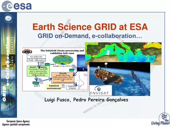 earth science grid at esa grid on demand e collaboration