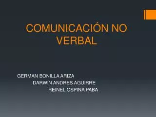 comunicaci n no verbal