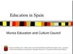 Overview of Education Systems and Teacher Training in Murcia, Spain - slide 1