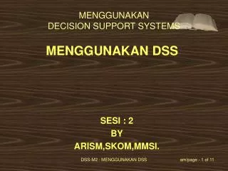 menggunakan dss