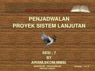 penjadwalan proyek sistem lanjutan