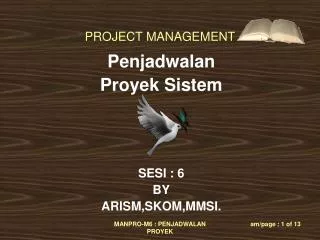 penjadwalan proyek sistem