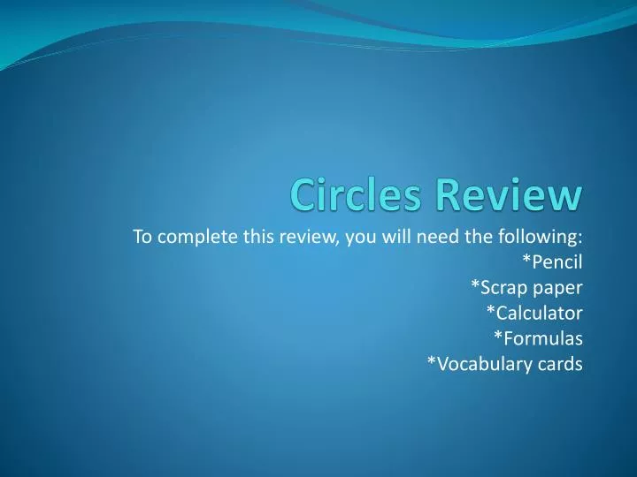 circles review