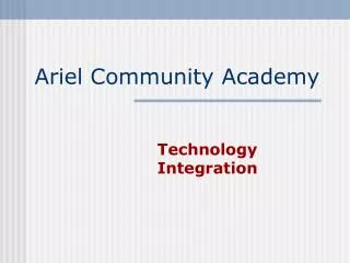 Ariel Community Academy