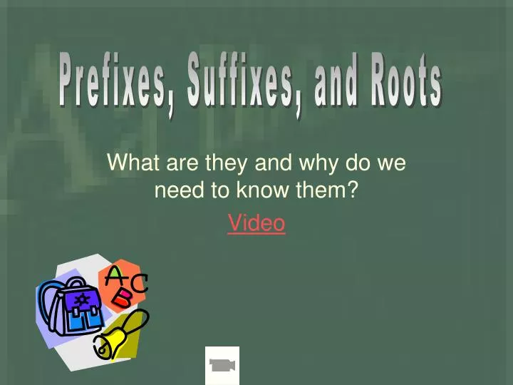 what are they and why do we need to know them video