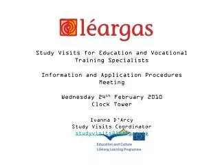 Study Visits for Education and Vocational Training Specialists