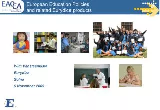 European Education Policies and related Eurydice products