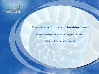 Ethics Overview Applicability