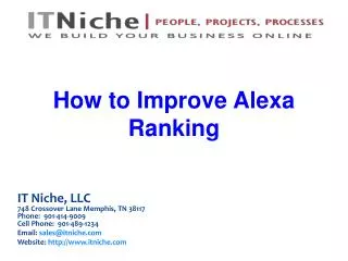 How to improve Alexa Rank