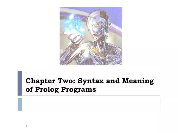 chapter two syntax and meaning of prolog programs