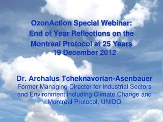 OzonAction Special Webinar: End of Year Reflections on the