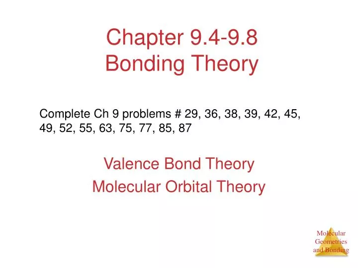 chapter 9 4 9 8 bonding theory
