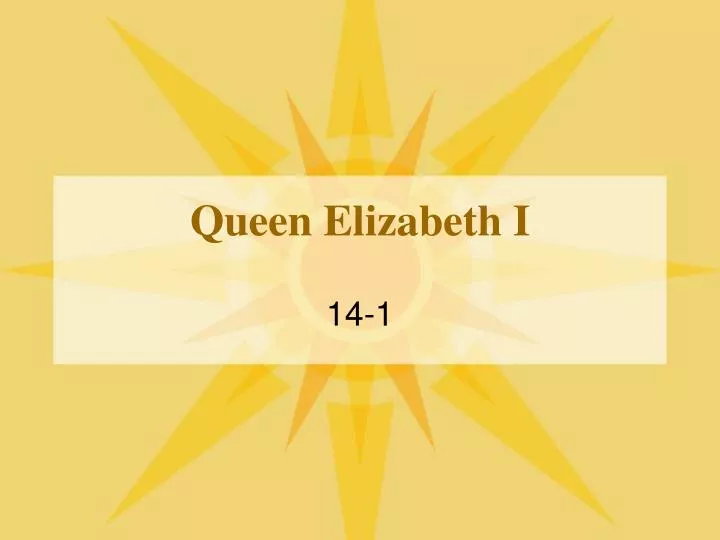 queen elizabeth i