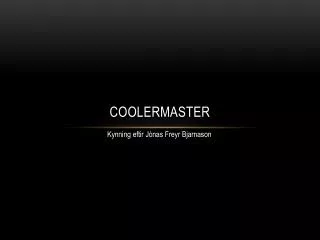 coolermaster