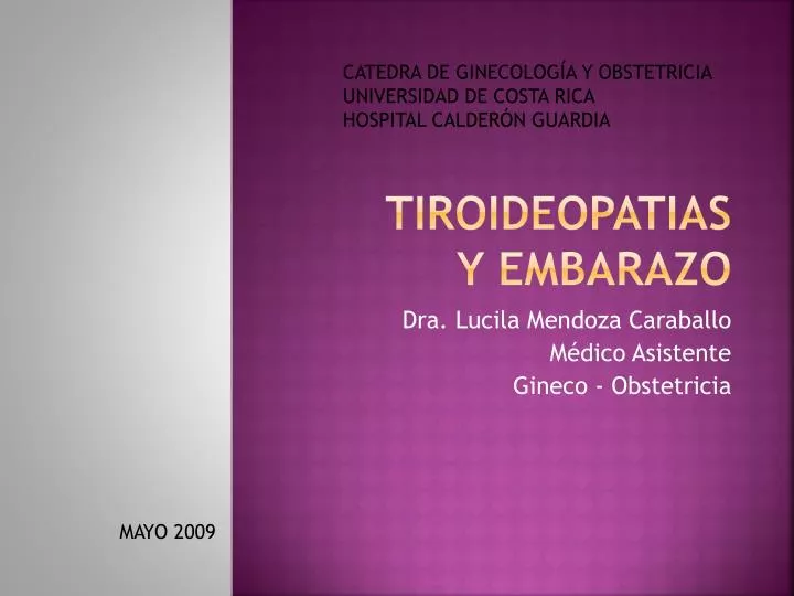 tiroideopatias y embarazo