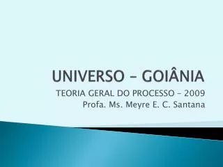 universo goi nia