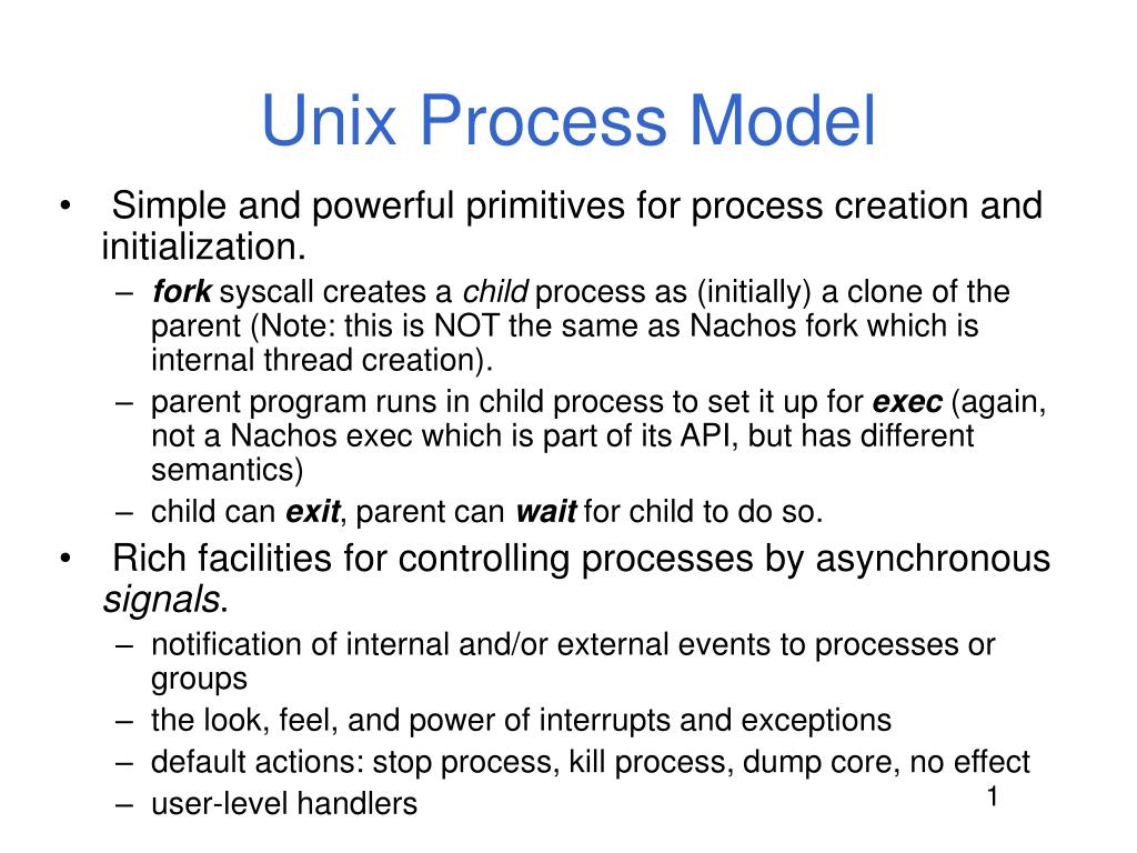 PPT - Unix Process Model PowerPoint Presentation, free download - ID ...