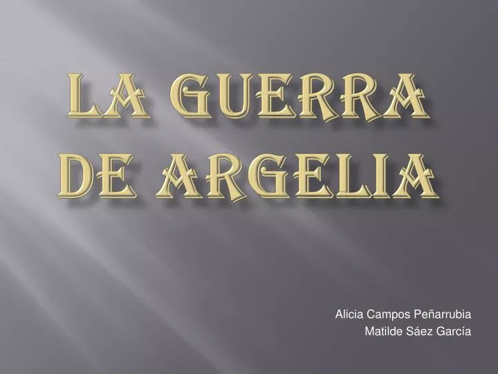 la guerra de argelia