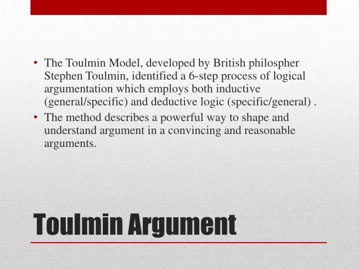 toulmin argument