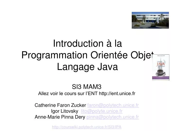 introduction la programmation orient e objet langage java