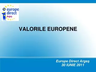 valorile europene