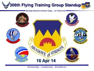 306th Flying Training Group Standup