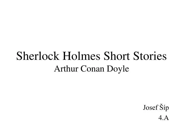 sherlock holmes short stories arthur conan doyle