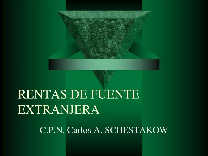 rentas de fuente extranjera