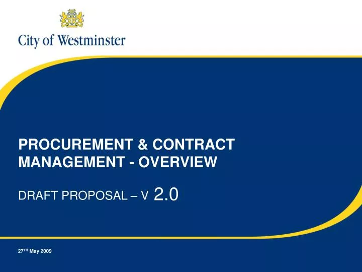 procurement contract management overview