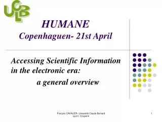 HUMANE Copenhaguen- 21st April