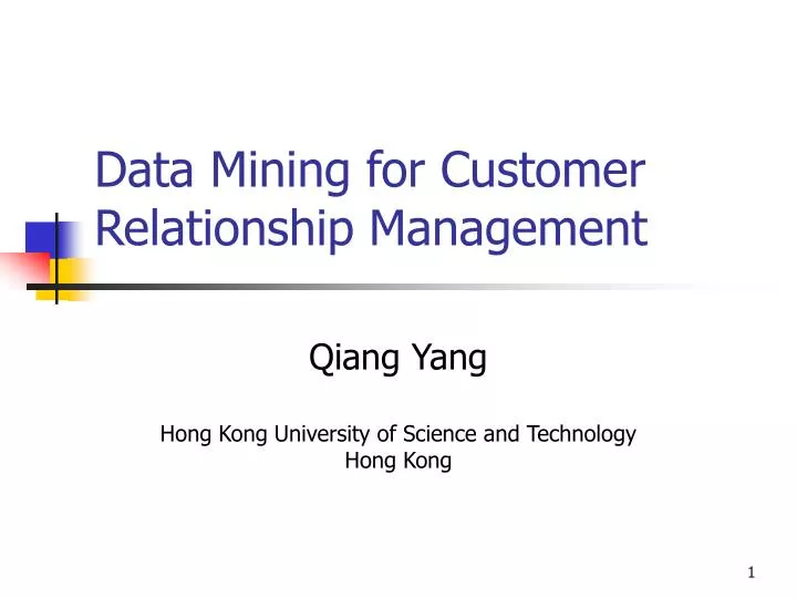 data mining for customer relationship management