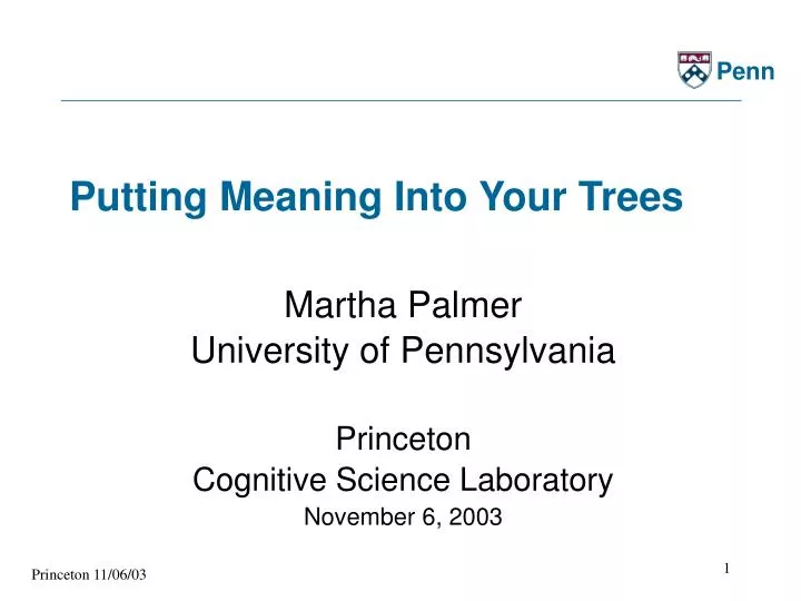 putting meaning into your trees