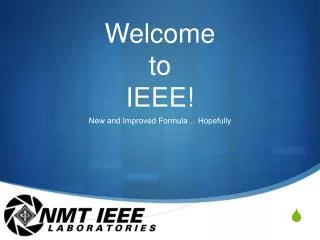 Welcome to IEEE!
