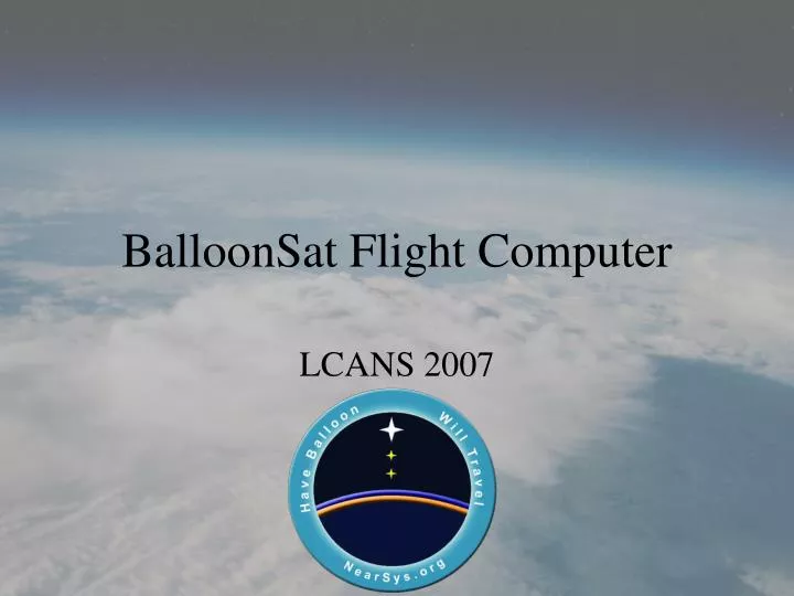 balloonsat flight computer