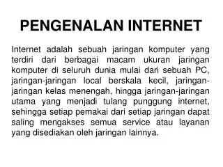 pengenalan internet